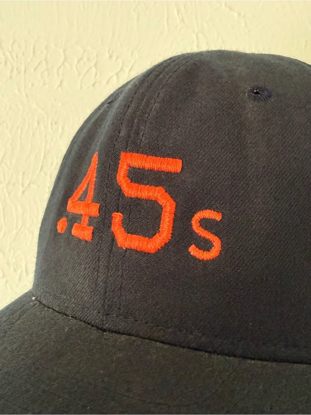 Vintage MLB Houston Colt 45s Navy Fitted Cap with Orange 
